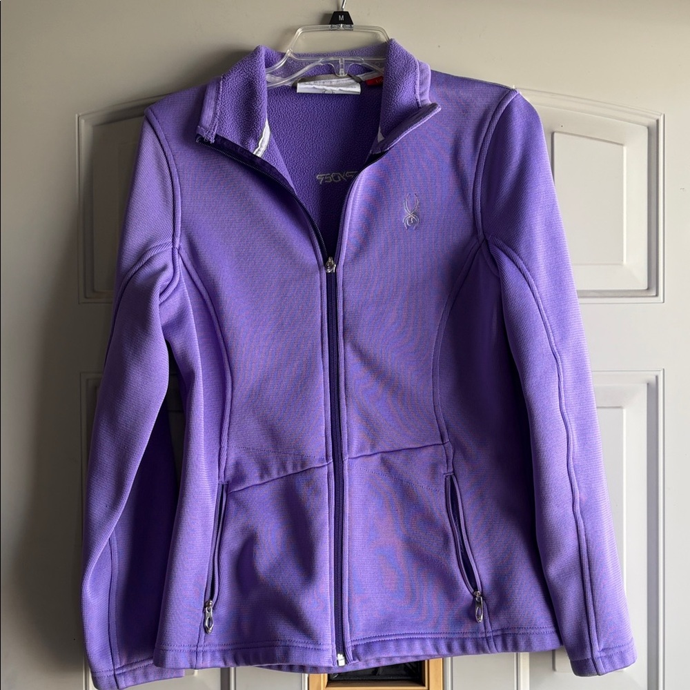Spyder Purple Full-Zip Fleece Jacket - Size large